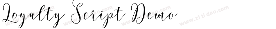 Loyalty Script Demo字体转换